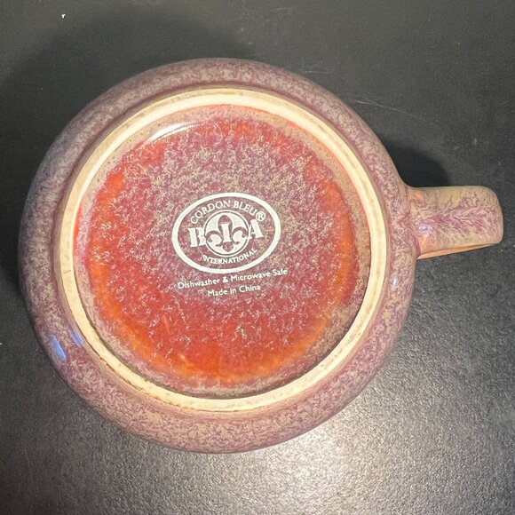 Cordon Bleu BIA International Mug Glazed in Hues of Plum, Celedon & Russet - Picture 12 of 15
